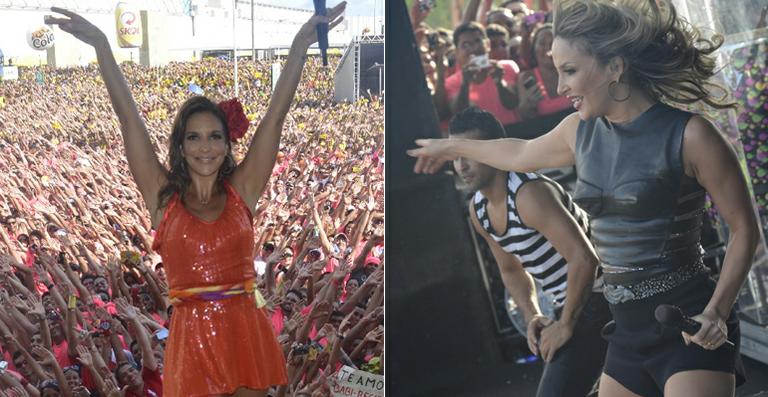 Ivete Sangalo e Claudia Leitte animam pré-carnaval em Olinda
