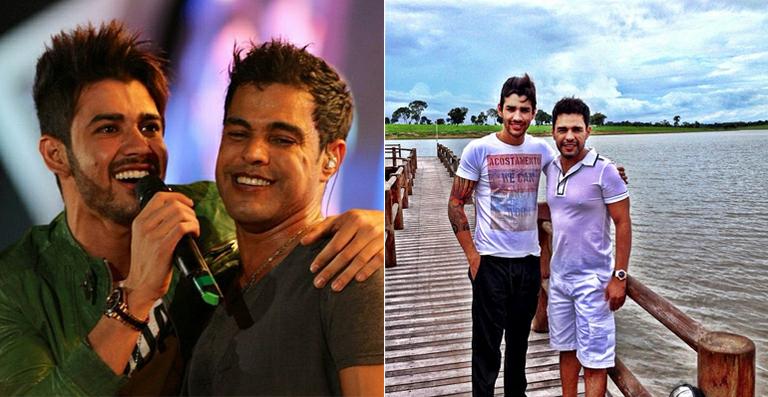 Gusttavo Lima curte dias de descanso na fazenda de Zezé Di Camargo