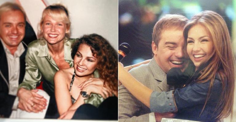 Do fundo do baú: Gugu publica foto antiga com Xuxa e Thalia