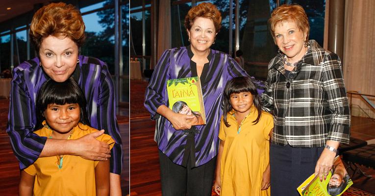 Encontro de Dilma Rousseff e Marta Suplicy com a atriz de ‘Tainá 3 – A Origem’