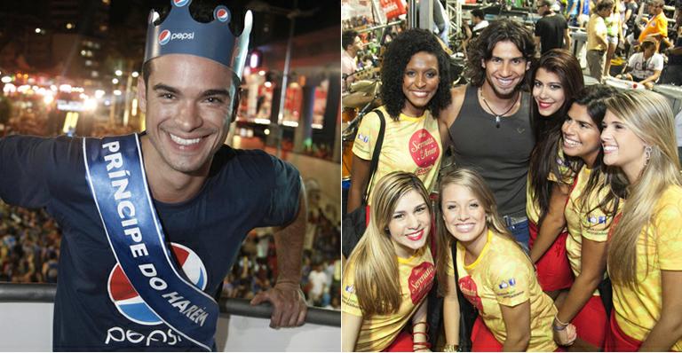 Sidney Sampaio e Mariano fazem sucesso com mulheres em bloco