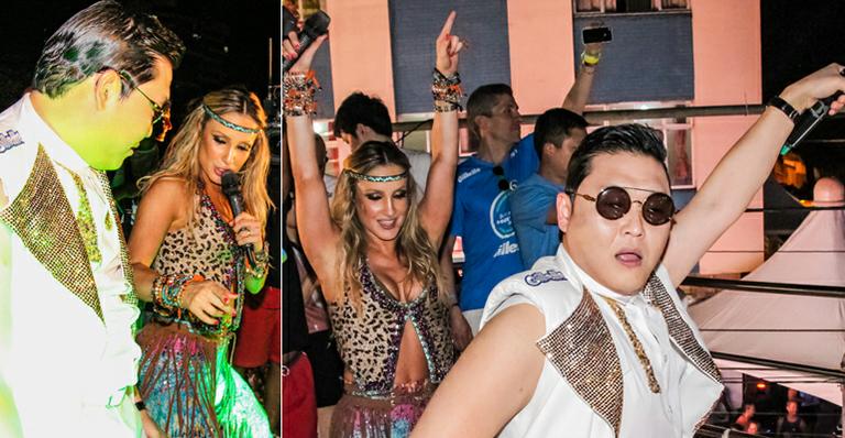 Claudia Leitte canta com Psy, do hit ‘Gangnam Style’, e homenageia divas do rock