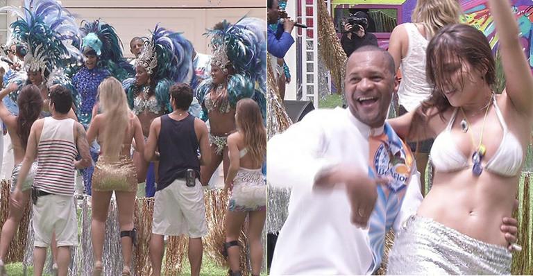 BBB13: Beija-Flor surpreende brothers com muito samba