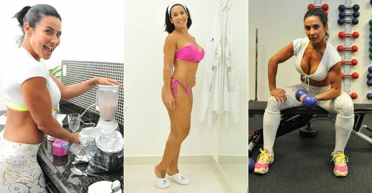 Scheila Carvalho mostra como se prepara para a folia