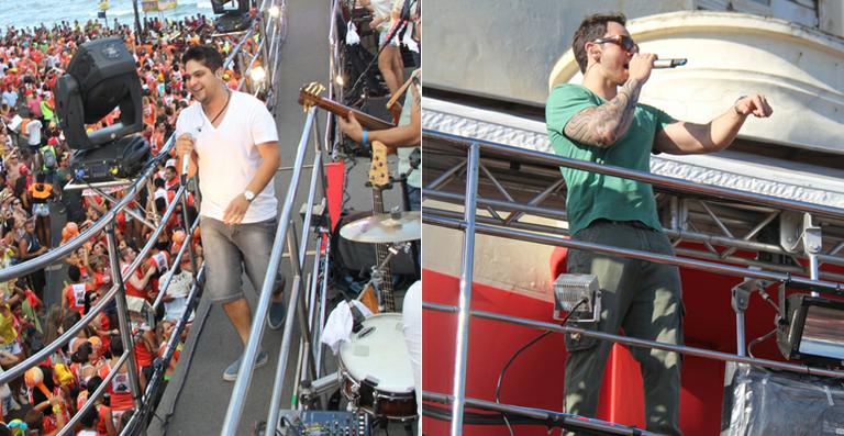 Jorge e Mateus cantam sertanejo na folia de Salvador