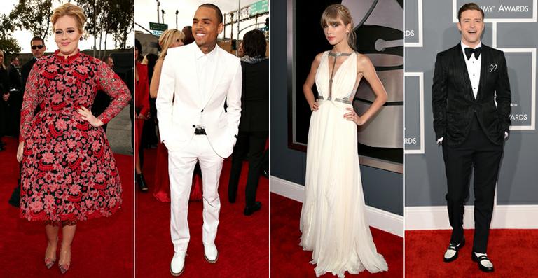 Os looks das estrelas no Grammy 2013