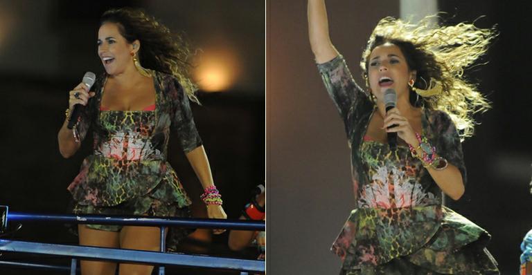 Daniela Mercury leva soco acidental de dançarino; veja vídeo
