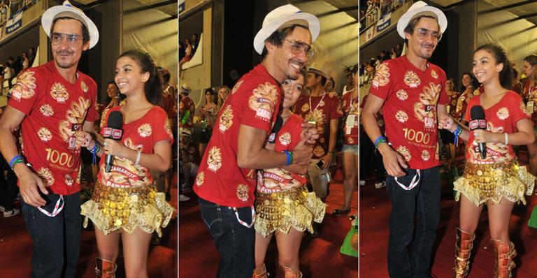André Gonçalves em clima de festa no Camarote CARAS