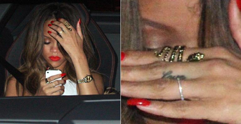 Rihanna: anel de noivado com Chris Brown?