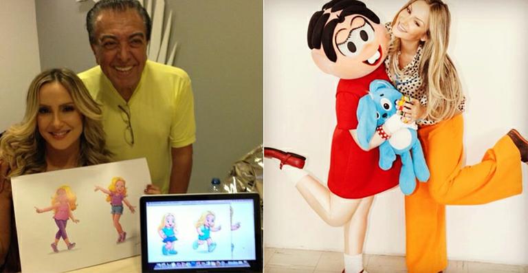 Claudia Leitte mostra seus desenhos na Turma da Mônica