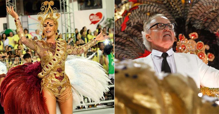 Ana Hickmann deslumbrante pela Vai-Vai