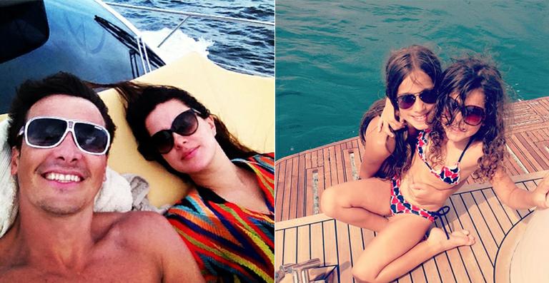 Rodrigo Faro curte dias de descanso com a família em Angra dos Reis