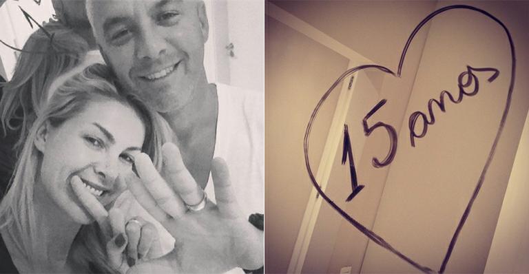 Ana Hickmann e Alexandre Corrêa comemoram 15 anos de casamento