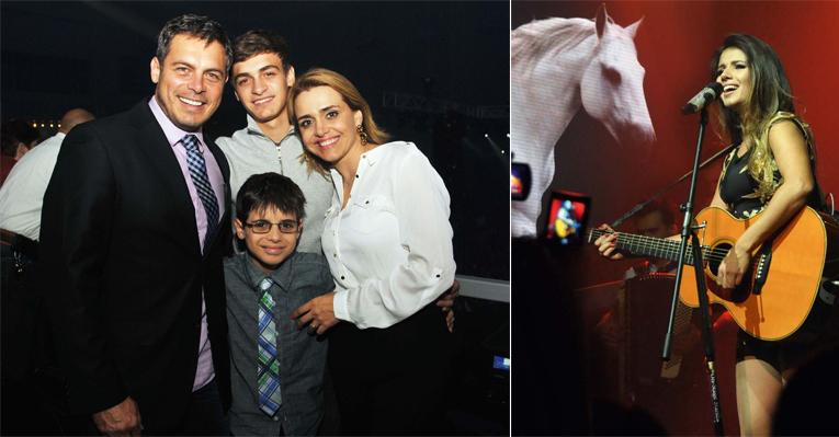 Doce Paula Fernandes embala família de Baricelli