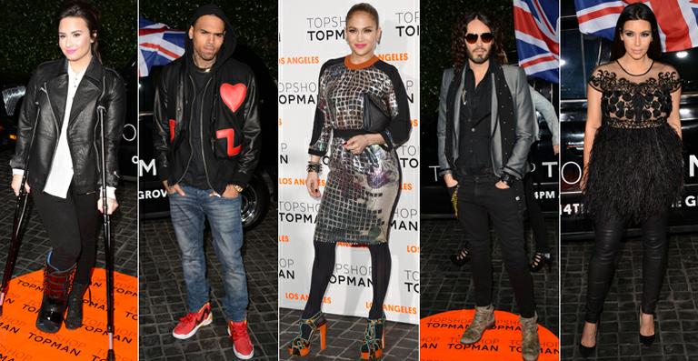 Demi Lovato, Chris Brown e outros astros participam de festa em Los Angeles