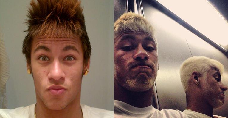 Neymar volta a tingir os fios de loiro