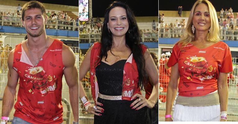 Famosos assistem às campeãs do carnaval de São Paulo