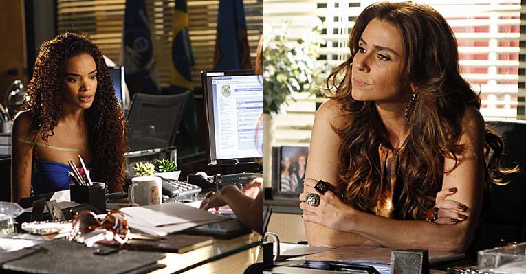 Sheila revela a Helô que Lívia sabe tudo sobre Morena