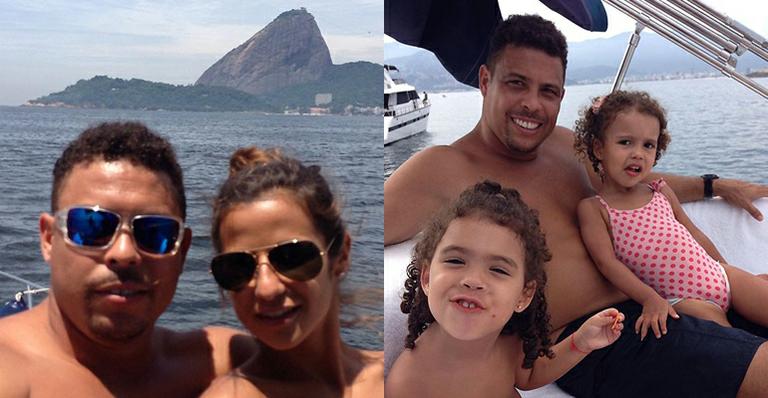 Apaixonado, Ronaldo aproveita dia de sol com filhas e namorada. ‘Tudo’, diz o Fenômeno
