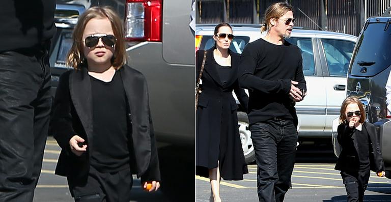 Tal pai, tal filho! Knox está a cara de Brad Pitt