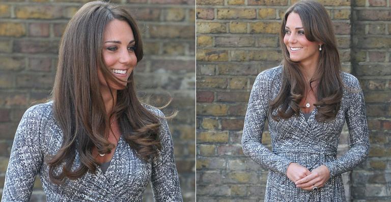 Kate Middleton ainda não exibe barriga de gravidez