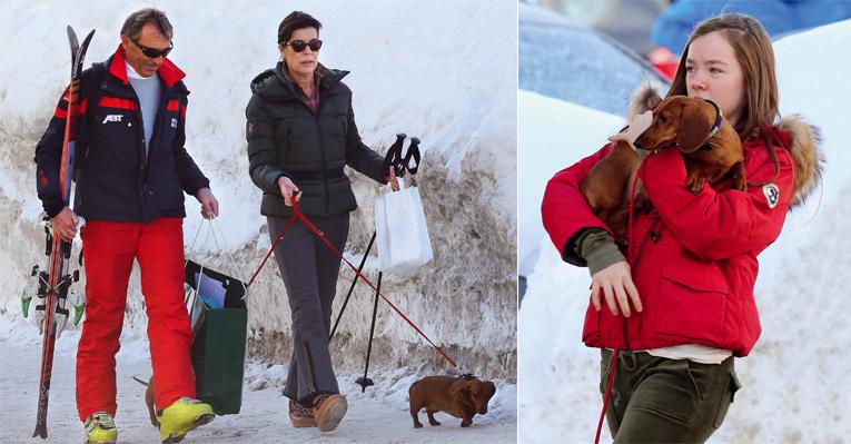 Férias da princesa Caroline nos alpes de Zurs, na Áustria