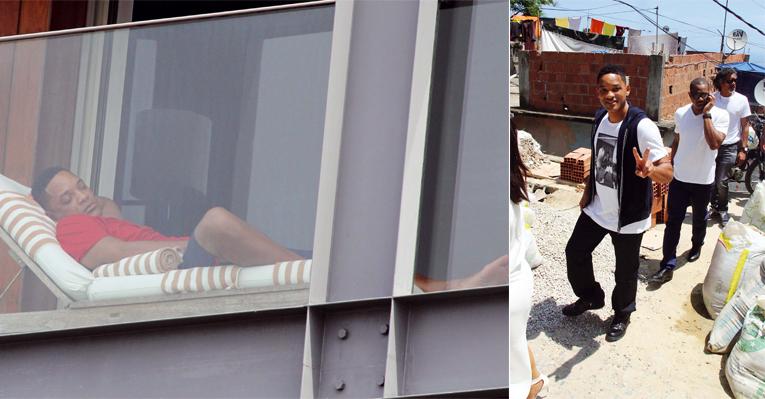 Will Smith conhece a comunidade do Vidigal, no Rio de Janeiro