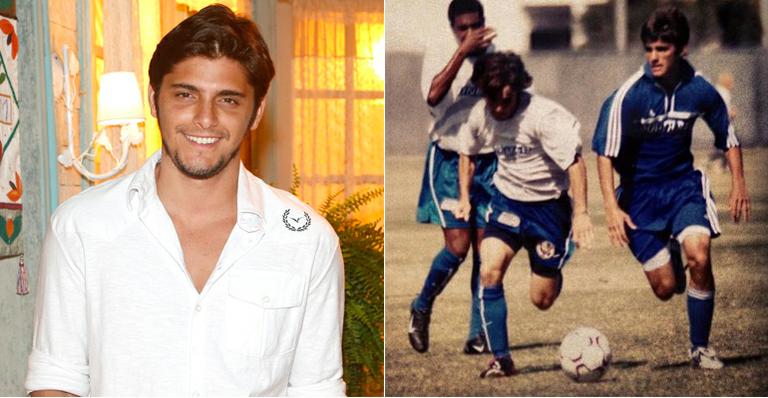 Bruno Gissoni relembra época de futebol e brinca com jogador do Barcelona