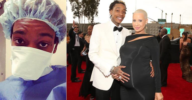 Wiz Khalifa e Amber Rose são pais de primeira viagem