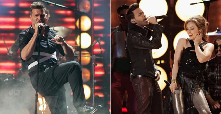 Thalia e Ricky Martin cantam em prêmio da música latina em Miami