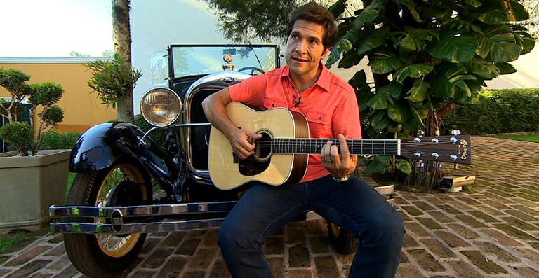 Daniel apresenta o seu ‘calhambeque’ no ‘AutoEsporte’
