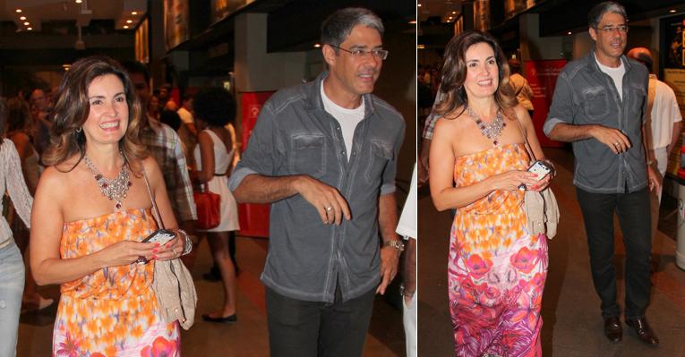 William Bonner e Fátima Bernardes conferem o espetáculo ‘Atreva-se’ no Rio