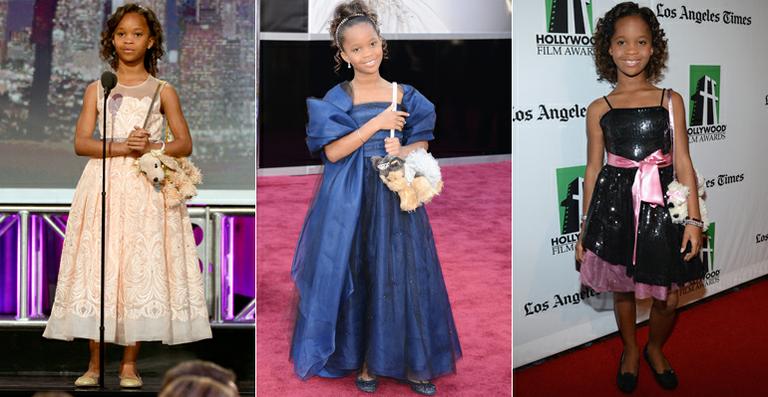 Quvenzhané Wallis volta a usar uma bolsa de cachorrinho