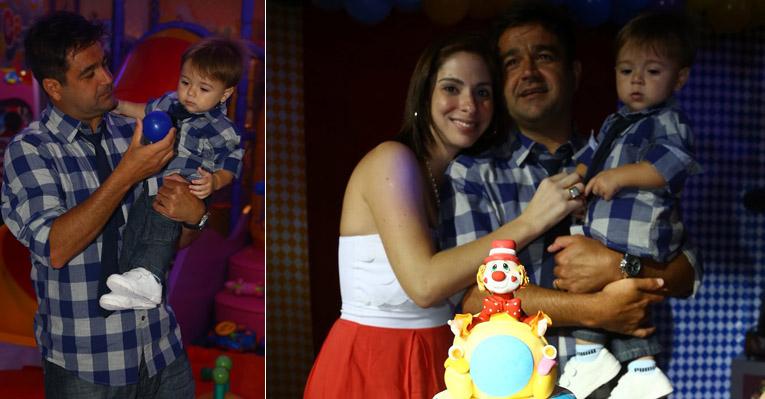 Alessandro Anes comemora o primeiro aniversário do filho, João Pedro