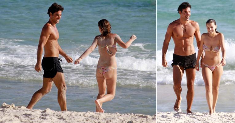 Milena Toscano curte seu modelo espanhol Jay Zan