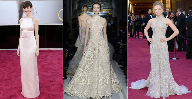 Anne Hathaway trocou vestido do Oscar por causa de Amanda Seyfried