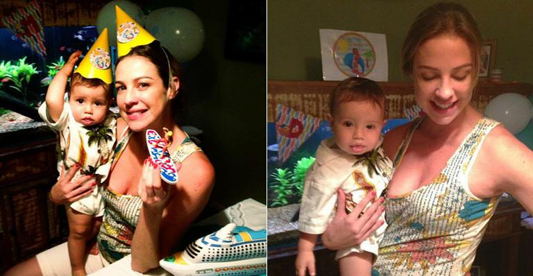 Luana Piovani festeja 11 meses de Dom