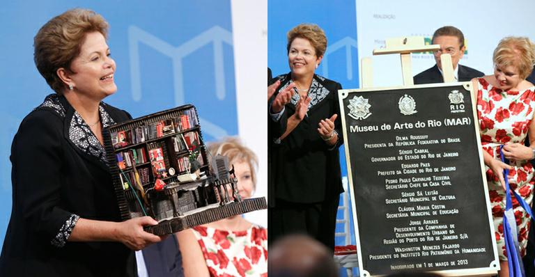 Com aprovação das estrelas, Dilma Rousseff inaugura Museu de Arte do Rio