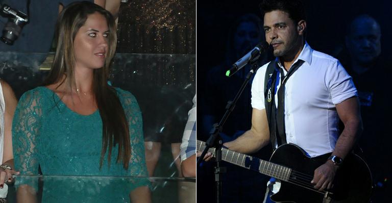 Possível affaire de Zezé di Camargo curte show em cruzeiro