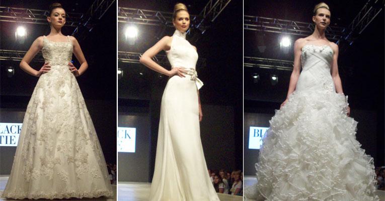 O charme romântico das cores pérola e cristal garante um look arrasador para noivas