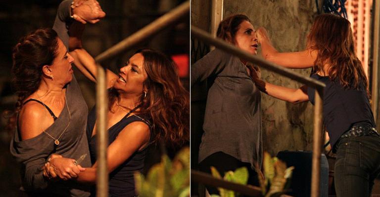 É hoje! Lucimar dá surra em Wanda em ‘Salve Jorge’. Veja fotos!