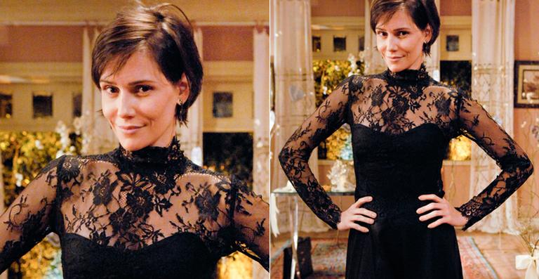 Deborah Secco usa vestido de noiva preto em gravação de ‘Louco Por Elas’