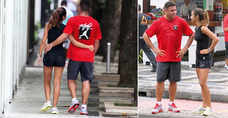 A parceria de Ronaldo e a namorada Paula Morais