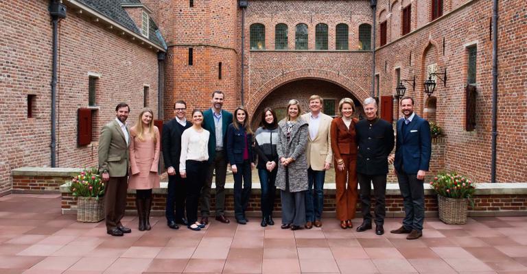 Williem-Alexander e sua Máxima em encontro nobre
