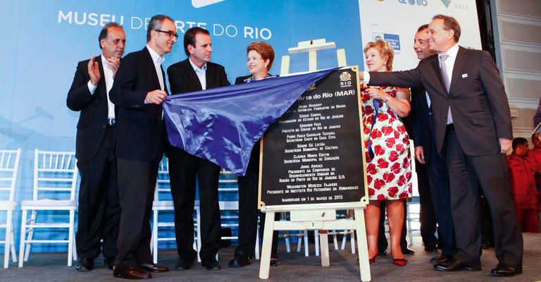 O olhar da presidente Dilma Rousseff para a  arte