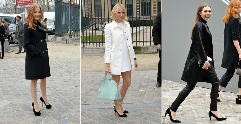 Time de famosos na Semana de Moda de Paris