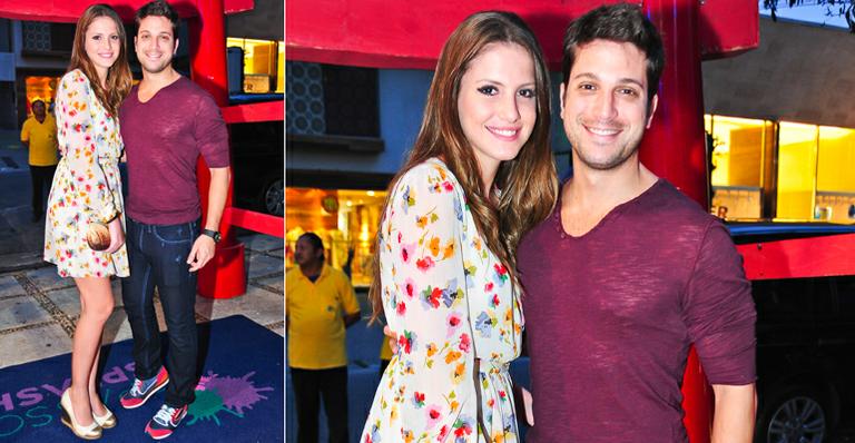 Marco Antonio Gimenez surge com nova namorada na festa do sobrinho