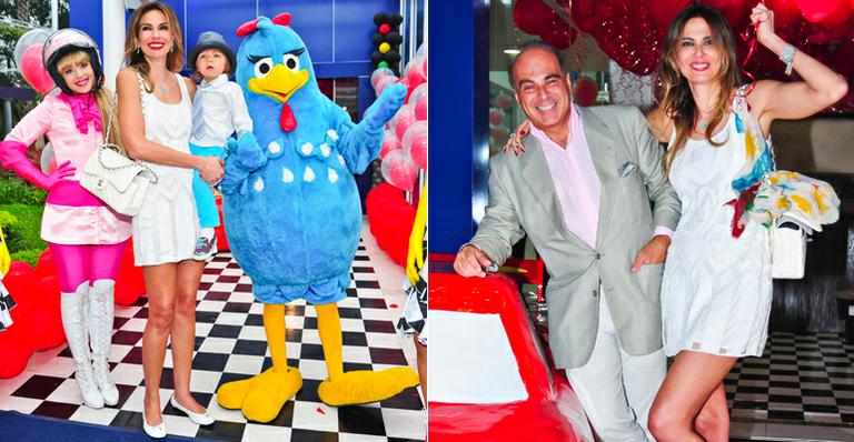 Luciana Gimenez e Marcelo de Carvalho parabenizam Lorenzo por seus dois aninhos