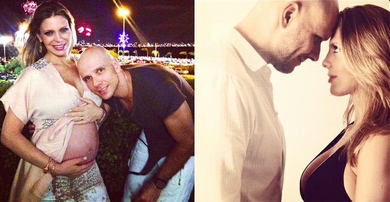 Sheila Mello elogia o marido, Fernando Scherer: ‘Você já é o melhor pai do mundo’