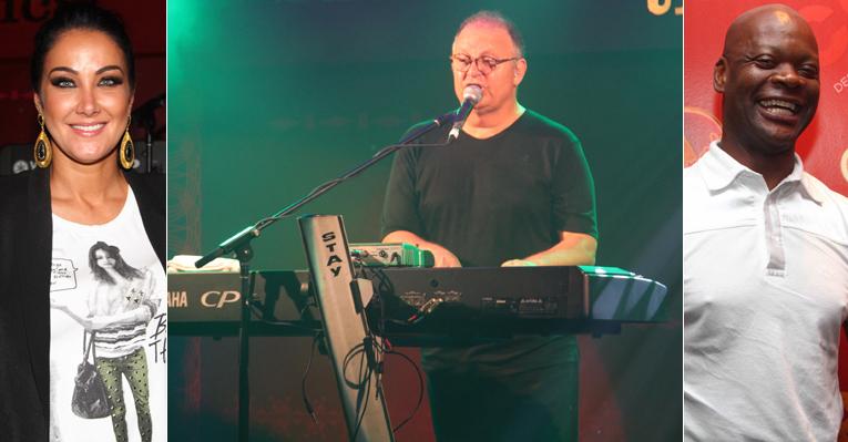 Guilherme Arantes recebe famosos em show na capital paulista
